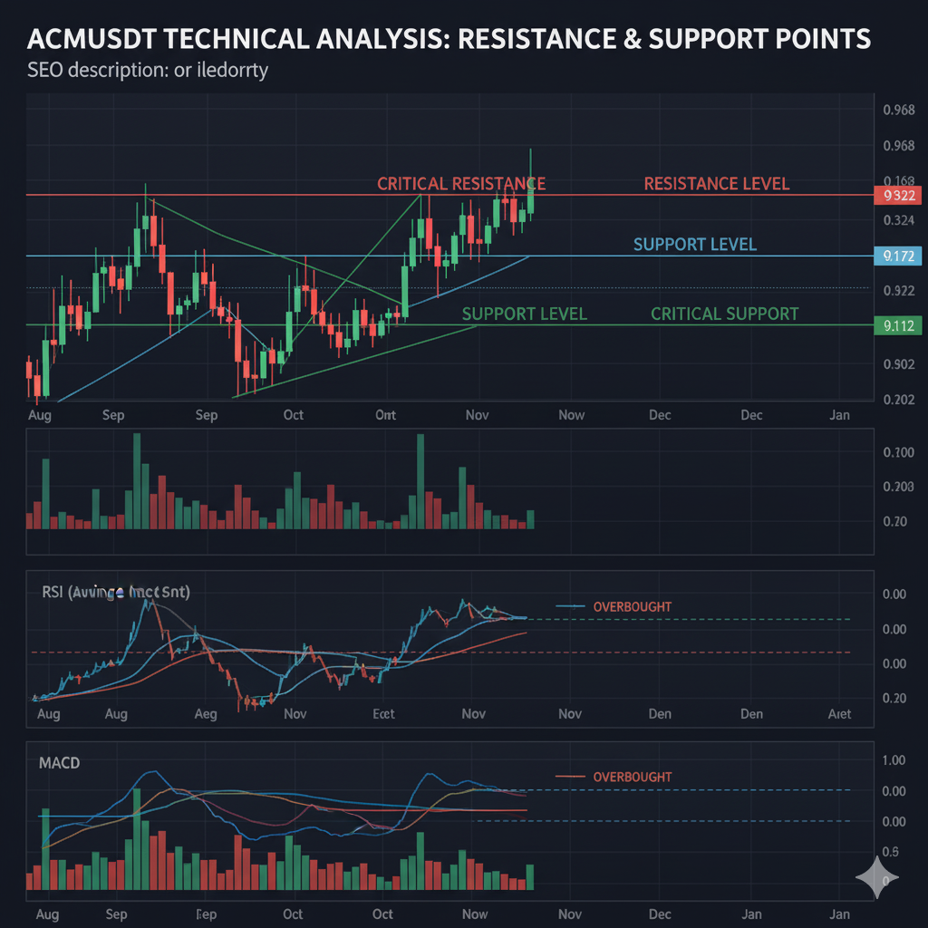 ACMUSDT Technical Analysis: Resistance and Support Levels